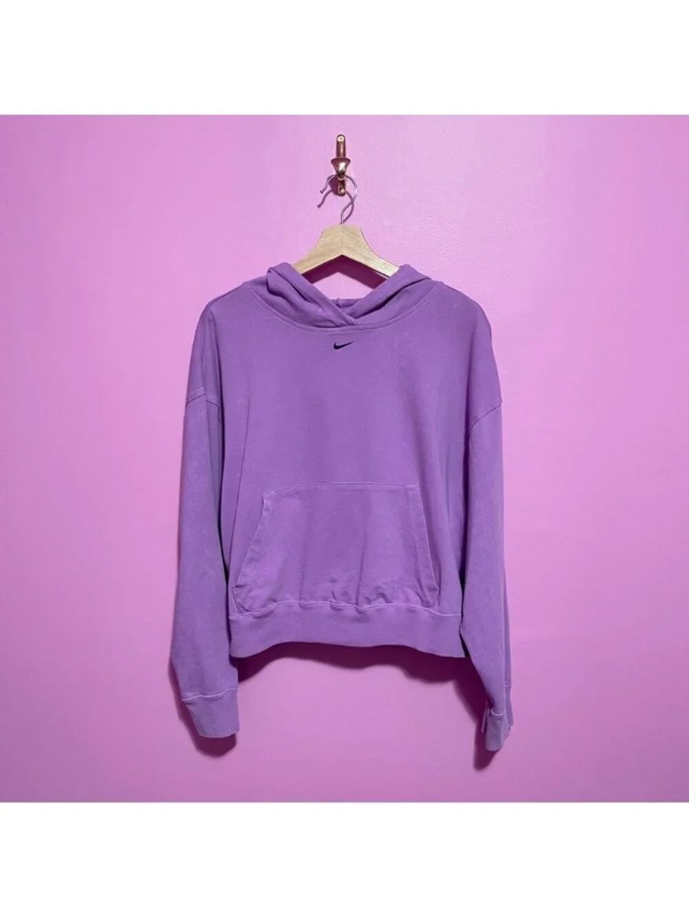 Nike Sportswear Washed Hoodie Women’s Small‎ Light Purple Cotton Pullover